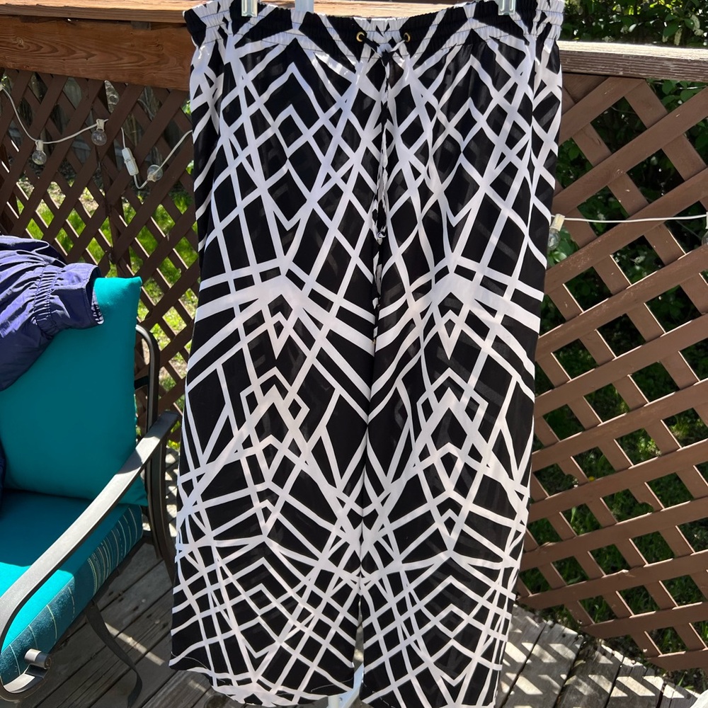 Calvin Klein Monochrome Geometric Pants